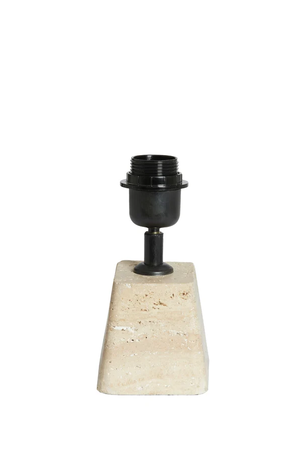 Lamp base 11x9x19 cm KARDAN travertine sand