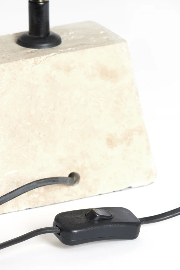 Lamp base 11x9x19 cm KARDAN travertine sand