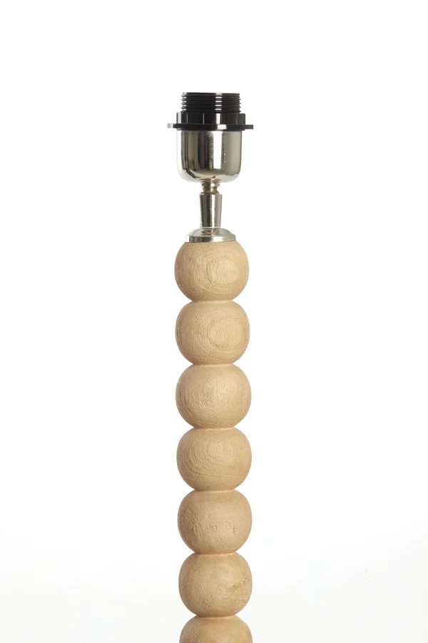 Lamp base 20x20x40 cm VEGLIO wood matt natural