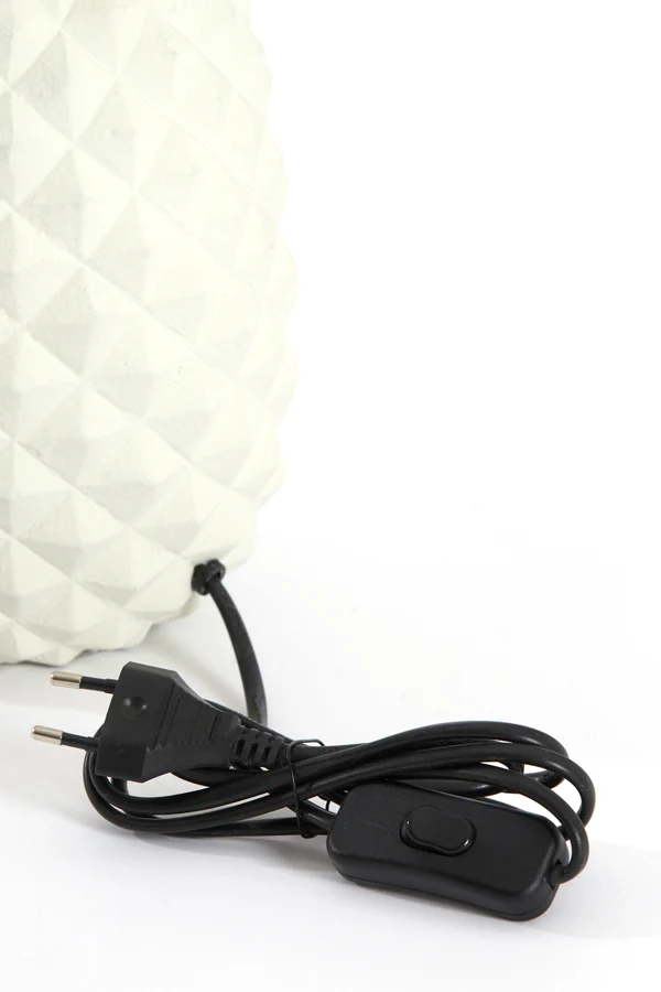 Lamp base 20x19x42 cm PINEAPPLE cream