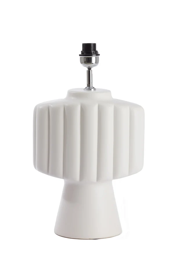 Lamp base 29,5x18,5x49 cm GANDARA ceramics matt cream