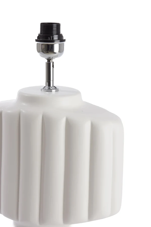 Lamp base 29,5x18,5x49 cm GANDARA ceramics matt cream