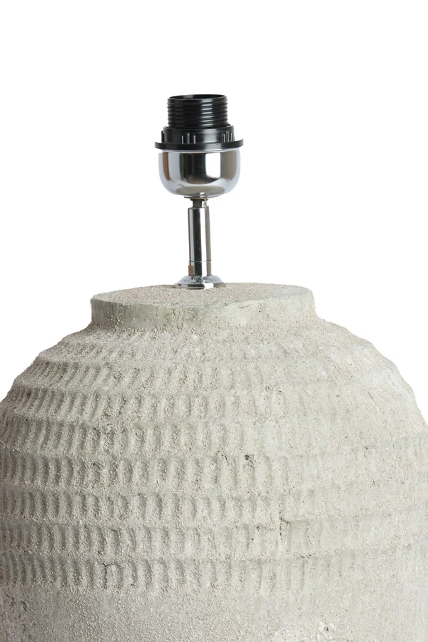 Lamp base 28,5x49 cm MINORA ceramics texture grey