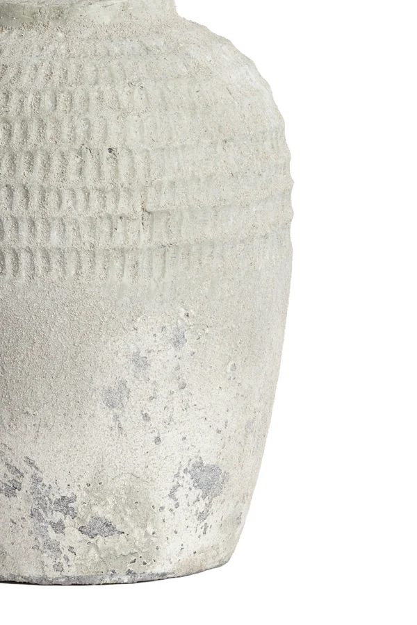 Lamp base 28,5x49 cm MINORA ceramics texture grey