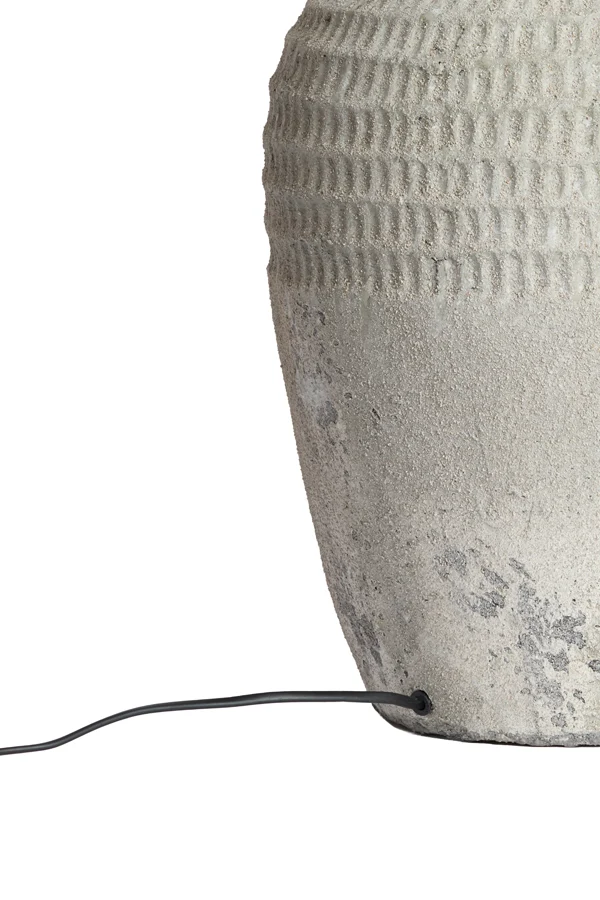 Lamp base 28,5x49 cm MINORA ceramics texture grey