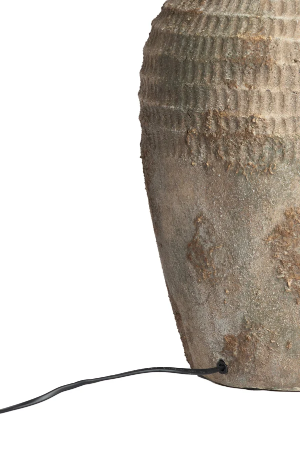 Lamp base 28,5x49 cm MINORA ceramics antique dark brown