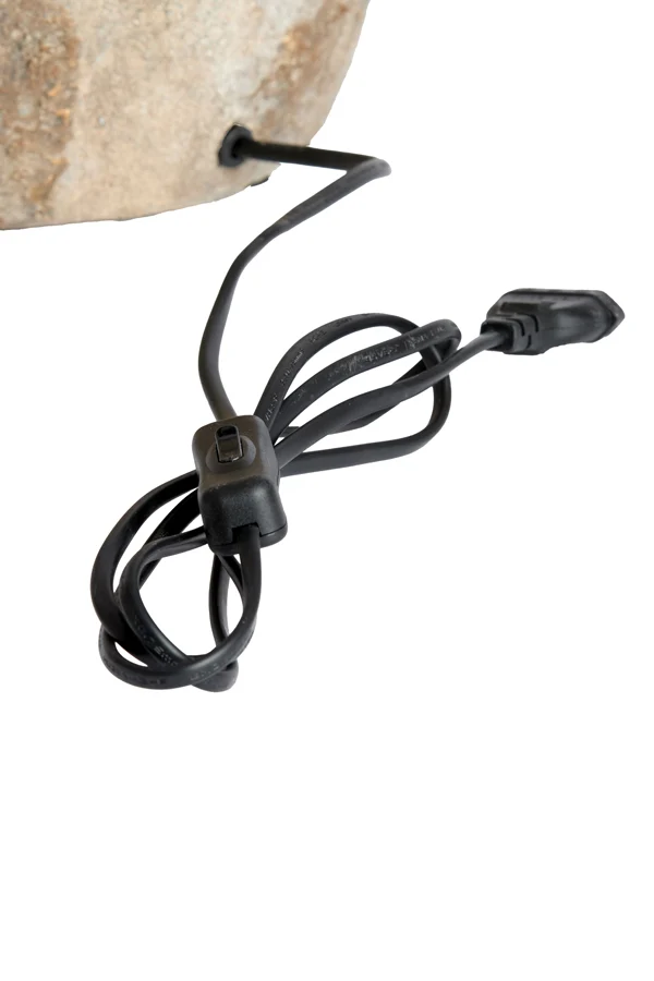 Lamp base 28,5x49 cm MINORA ceramics antique dark brown