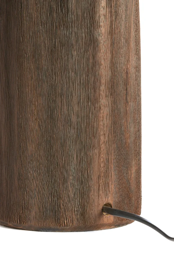 Lamp base 15x35 cm TRAPANI wood matt dark brown