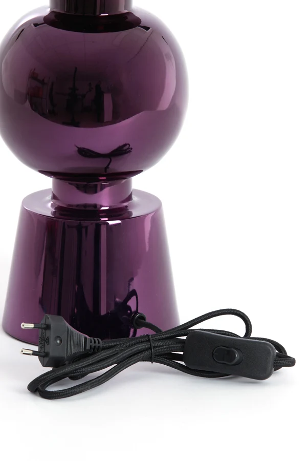Lamp base 15x32 cm BODIOSA metallic purple