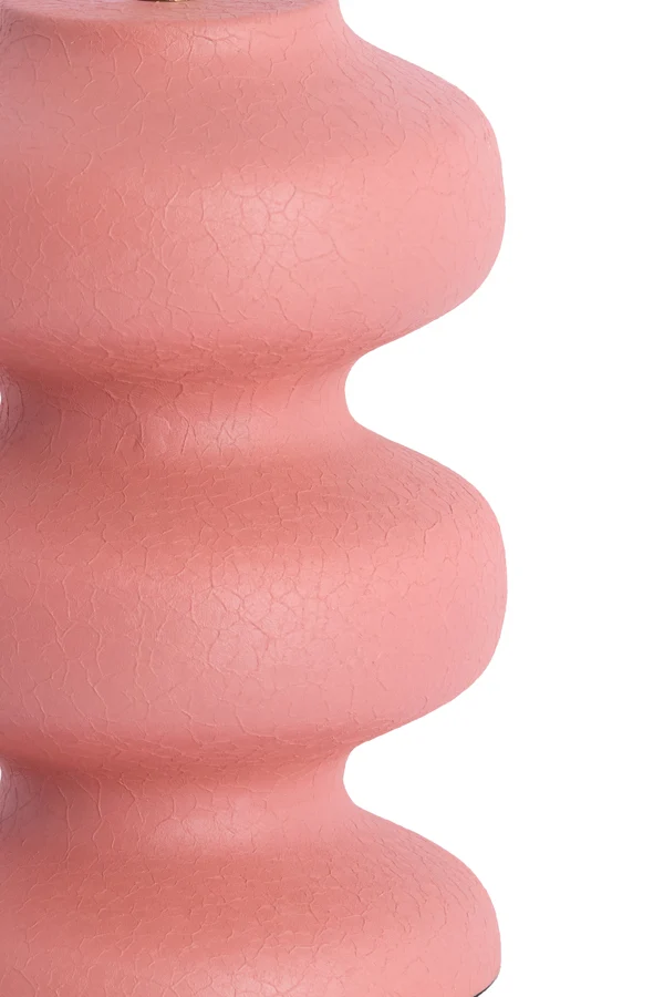 Lamp base 15x24 cm SOROCA matt coral-pink