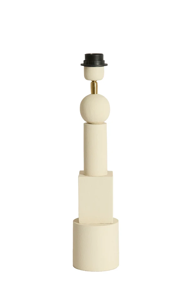 Lamp base 10x40,50 cm VIVIANE matt cream