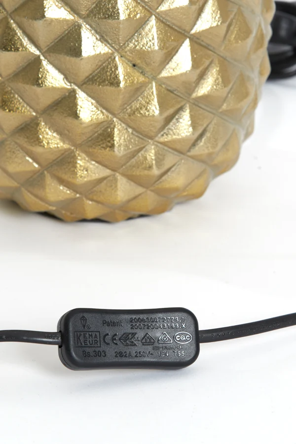 Lamp base 20x19x37 cm PINEAPPLE gold