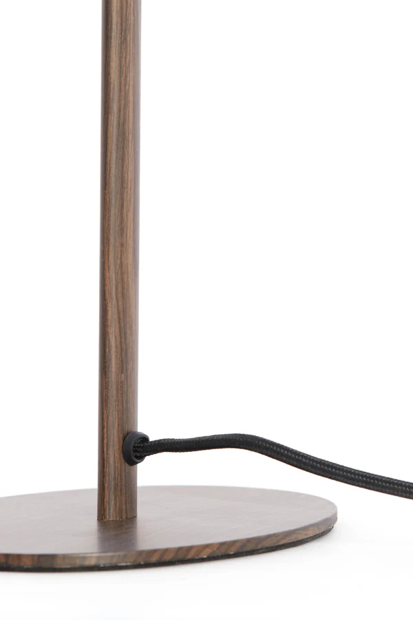 Lamp base 20x13x46 cm CERINI wood print dark brown
