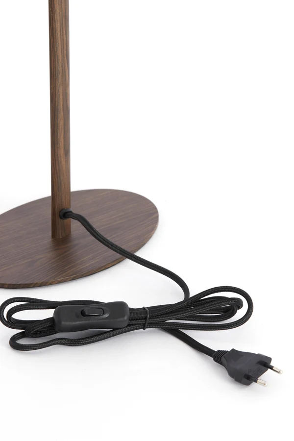 Lamp base 20x13x46 cm CERINI wood print dark brown