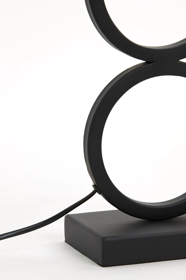 Lamp base 15x10x51 cm STELIOS matt black
