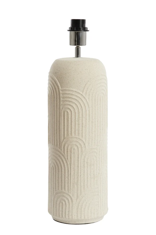 Lamp base 15,5x51 cm DIEGO ceramics ecru