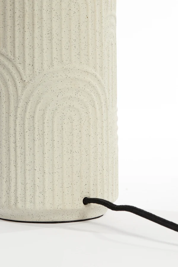 Lamp base 15,5x51 cm DIEGO ceramics ecru