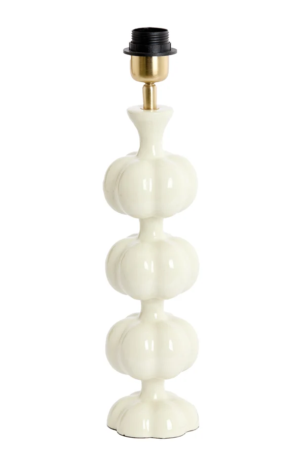 Lamp base 10x38 cm CALDAS shiny cream