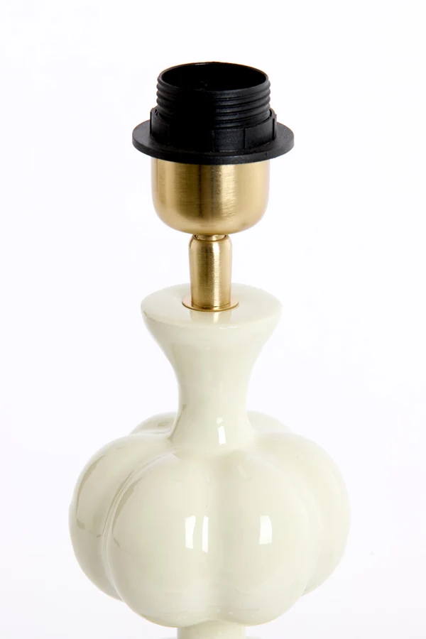 Lamp base 10x38 cm CALDAS shiny cream