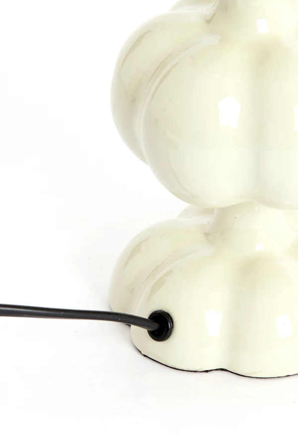 Lamp base 10x38 cm CALDAS shiny cream