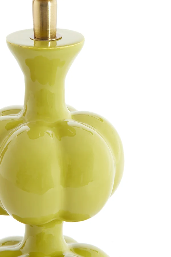 Lamp base 10x29 cm CALDAS shiny light green