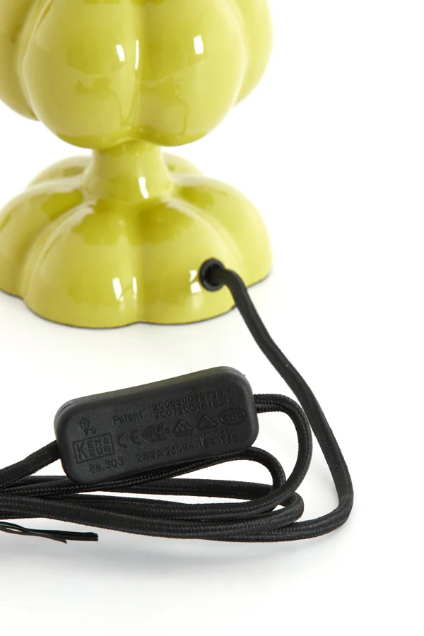 Lamp base 10x20 cm CALDAS shiny light green