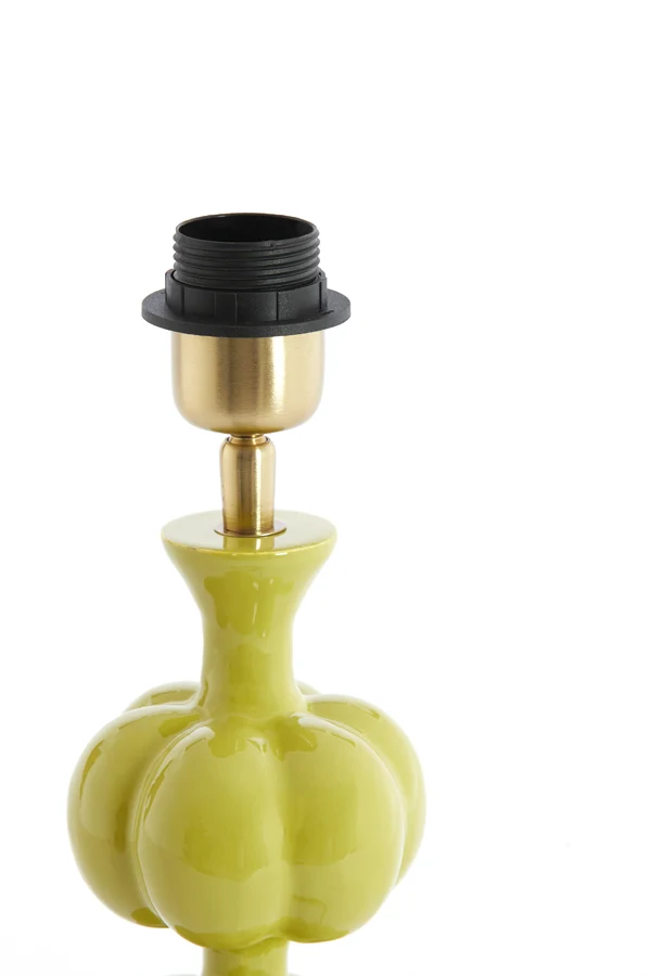 Lamp base 10x20 cm CALDAS shiny light green