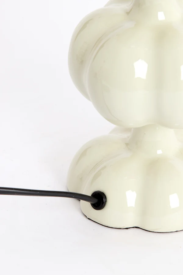 Lamp base 10x20 cm CALDAS shiny cream