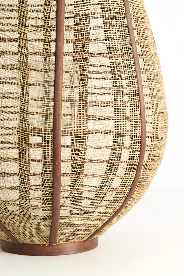Hurricane 37x69,5 cm LINOA linen brown+wood dark brown