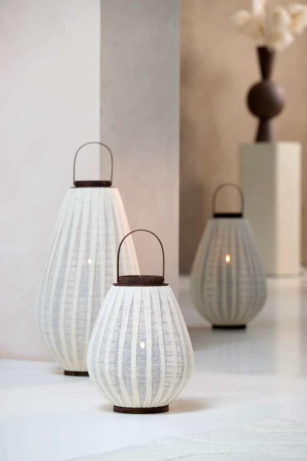 Hurricane 36x55 cm DAZIO linen natural+dark brown wood